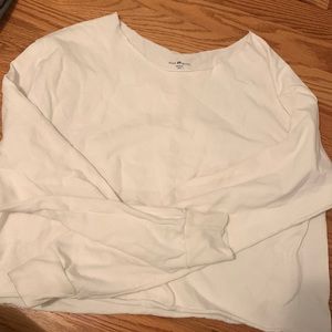 brandy melville comfy oversized cut off shirt
